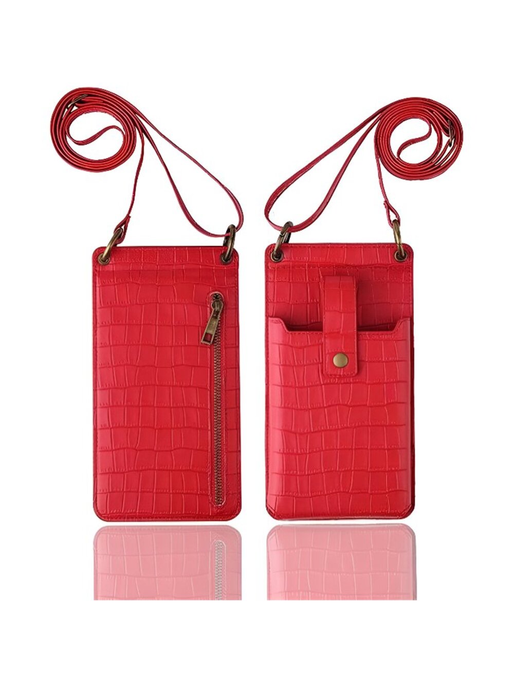 Small Crossbody Cell Phone Purse For Women's Leather Bags, Adjustable Shoulder